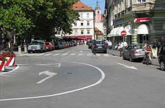 "Left-traffic" sredi Ljubljane