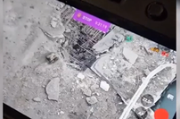 Poglejte, kako ukrajinski robot kamikaze uniči most #video