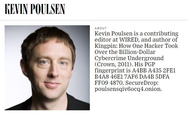 Kevin Poulsen zdaj piše za ameriški tehnološki medij Wired. | Foto: Posnetek zaslona/Wired | Foto: 