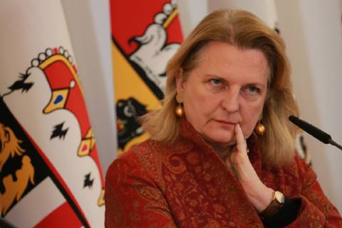 Karin Kneissl je bila avstrijska zunanja ministrica od 2017 do 2019. | Foto: Guliverimage