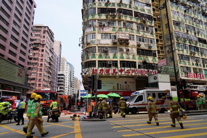 požar, fitnes, stolpnica, Hong Kong | Foto: Reuters