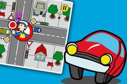 Igrica, ki otroke nauči osnovnih prometnih predpisov