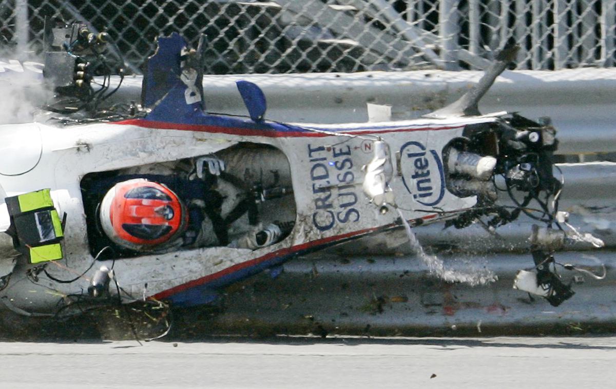 Robert Kubica Montreal 2007 | Takole izgleda, ko si Rober Kubica zvije gleženj. | Foto Reuters