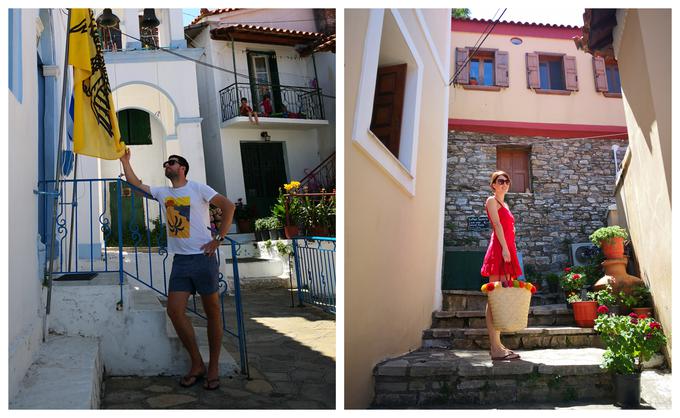 Mirko Mayer in Kaja Flisar na slikovitih ulicah grškega otoka Samos. | Foto: 