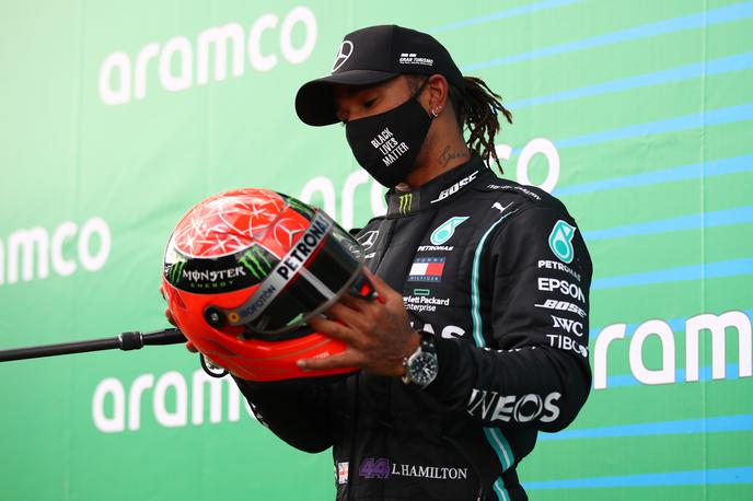 Lewis Hamilton | Lewis Hamilton je z 91. zmago v F1 na večni lestvici ujel legendarnega Michaela Schumacherja. | Foto Reuters