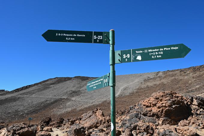 Križišče poti 23 in 9, kjer krenemo desno in čez 100, 200 metrov levo. Še pol ure do roba kraterja. | Foto: Matej Podgoršek
