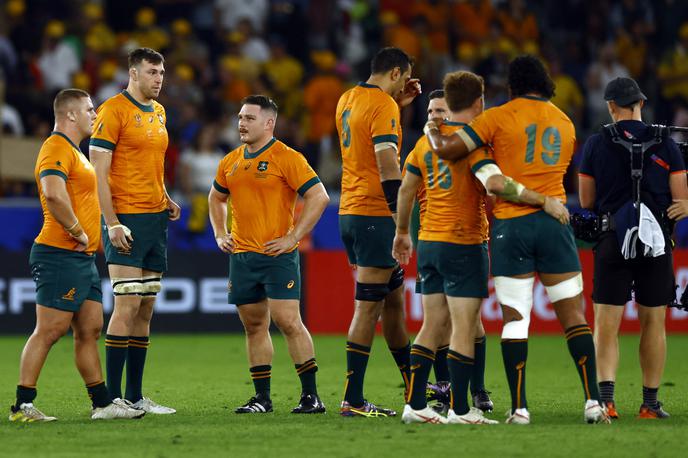 Ragbi Avstralija SP 2023 | Brez preboja v četrtfinale so nepričakovano ostali Avstralci. | Foto Reuters