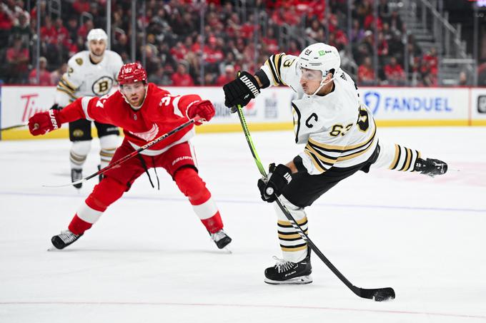 Boston Bruins so izgubili v Detroitu. | Foto: Reuters