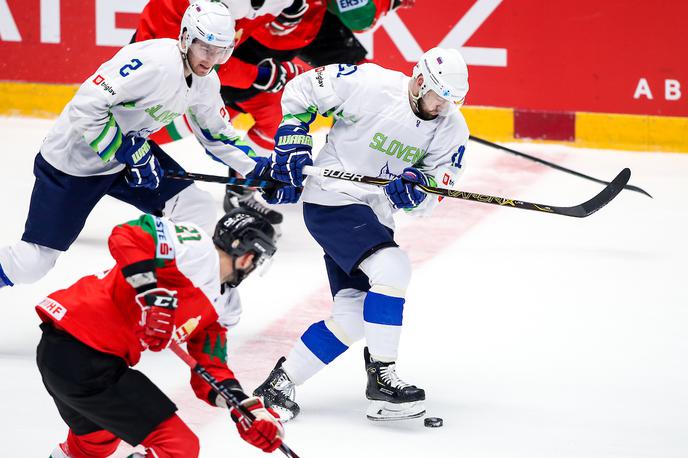 Madžarska Slovenija svetovno prvenstvo v hokeju 2019 | Slovenska hokejska reprezentanca je vknjižila prvo zmago svetovnega prvenstva, za katero je s 6:0 odpravila Madžarsko. | Foto Matic Klanšek Velej/Sportida