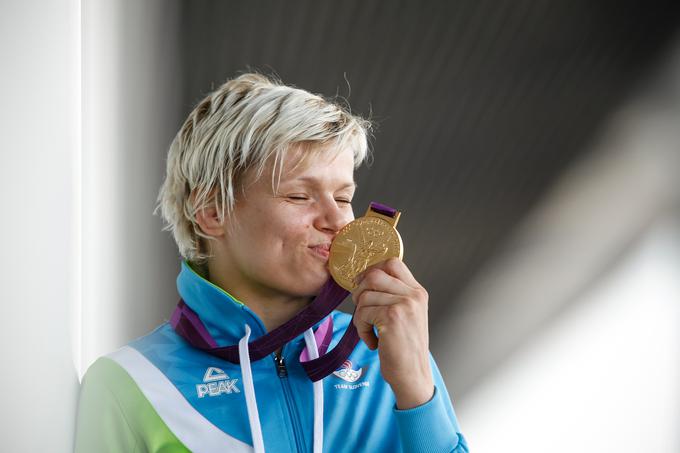 Judoistka Urška Žolnir je leta 2012 v Londonu kot prva Slovenka v samostojni Sloveniji osvojila naslov olimpijske prvakinje.  | Foto: Stanko Gruden, STA