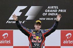 Vettel osvojil tudi Indijo