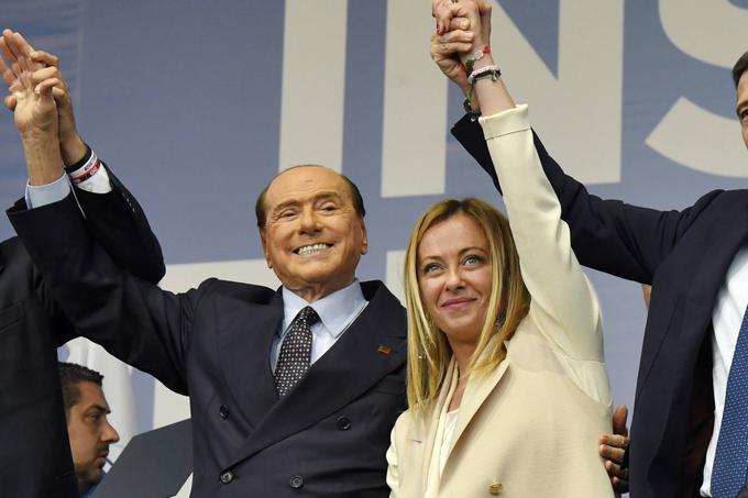 Silvio Berlusconi in Giorgia Meloni sta že na bojni nogi. | Foto: AP / Guliverimage