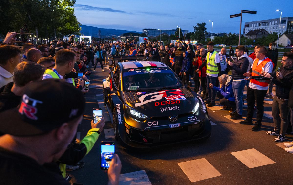 Croatia WRC 2024 | Večerni štart relija za SP v Zagrebu. | Foto Red Bull