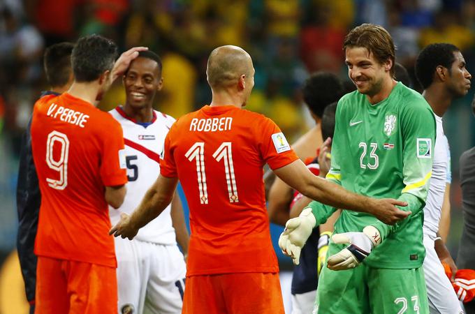 Nizozemci so bili pravi hit svetovnega prvenstva 2014 v Braziliji in se na koncu veselili tretjega mesta. Po tem uspehu so padli v brezno, iz katerega bo težko splezati. | Foto: Reuters