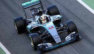 Mercedes kaže mišice, v Barceloni tokrat najhitrejši Hamilton