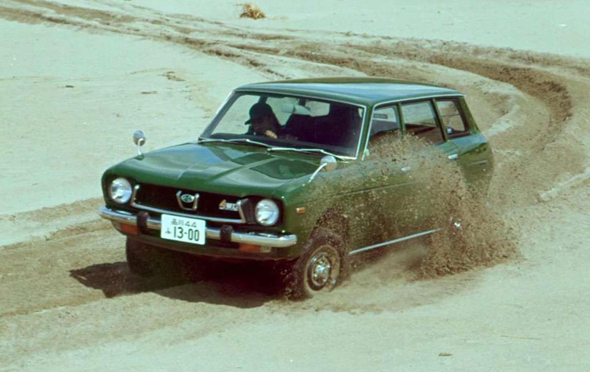 Subaru štirikolesni pogon | Leone iz leta 1972 je bil prvi subaru s štirikolesnim pogonom. | Foto Subaru