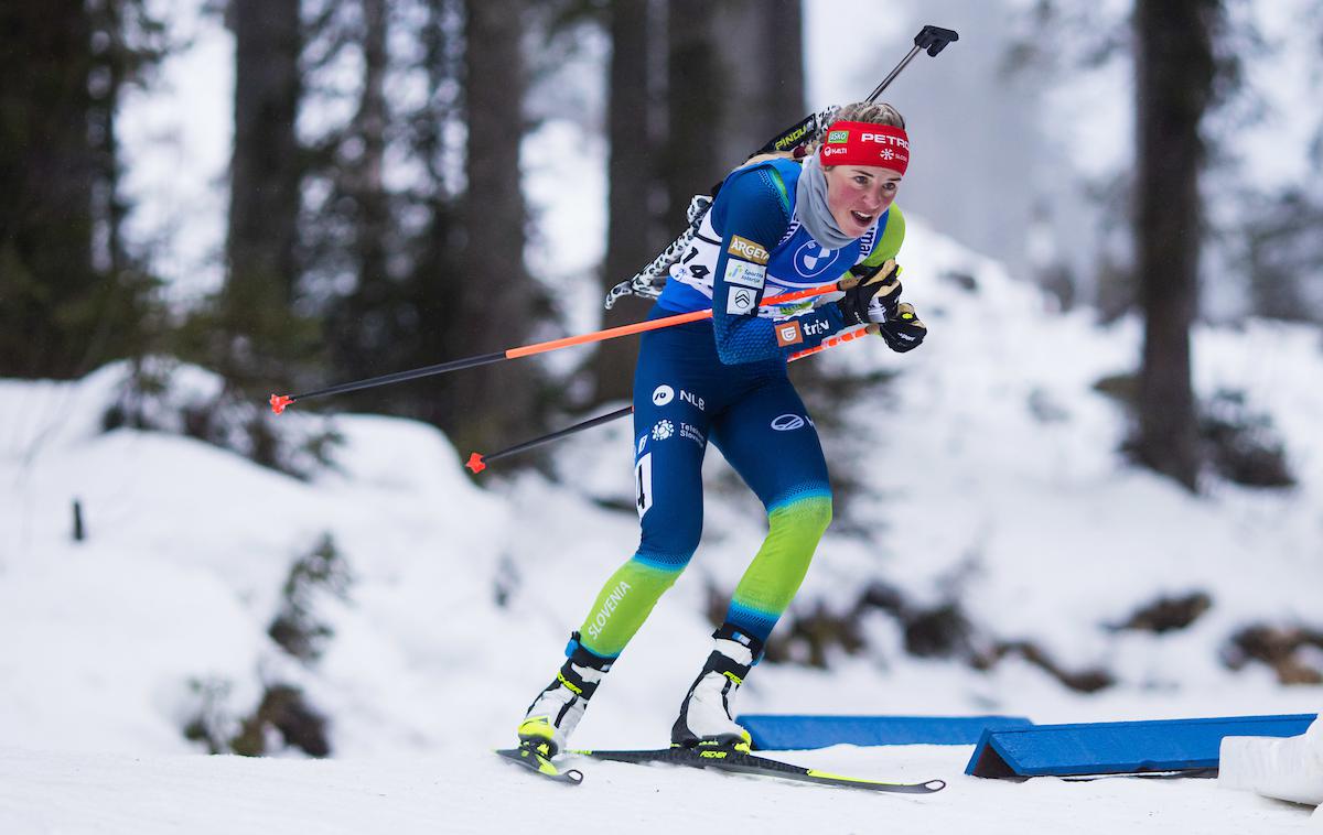 Pokljuka biatlon mešane štafete Anamarija Lampič | Anamarija Lampič je v zadnjem nastopu z 19. mesta napredovala na 12. | Foto Grega Valančič/Sportida