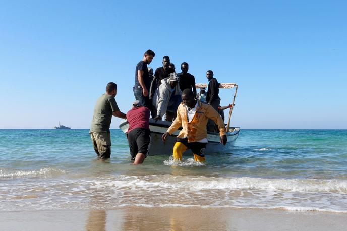 Migranti v Libiji | Foto Reuters