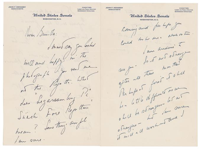 JFK pisma | Foto: RR Auction