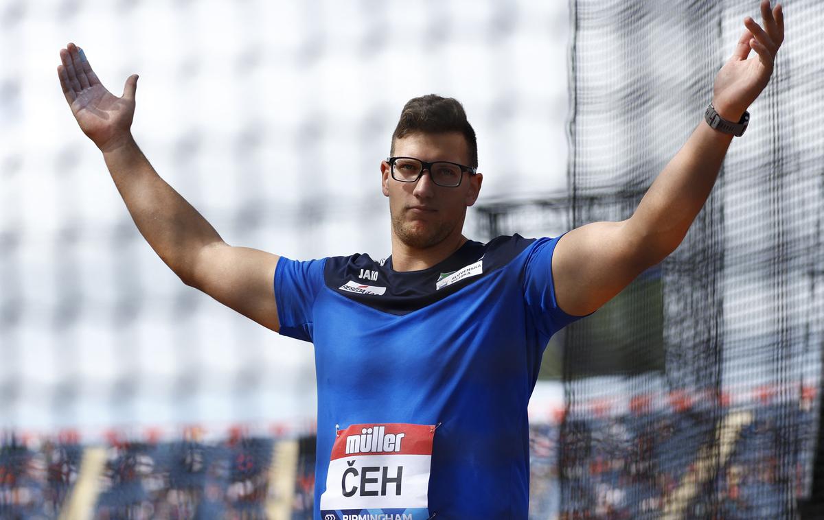Kristjan Čeh, Birmingham, diamantna liga | Kristjan Čeh je z 71,27 metra izboljšal slovenski rekord in dosegel izid sezone na svetu. | Foto Reuters
