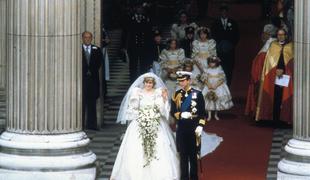 Poročna obleka princese Diane po 25 letih znova v javnosti