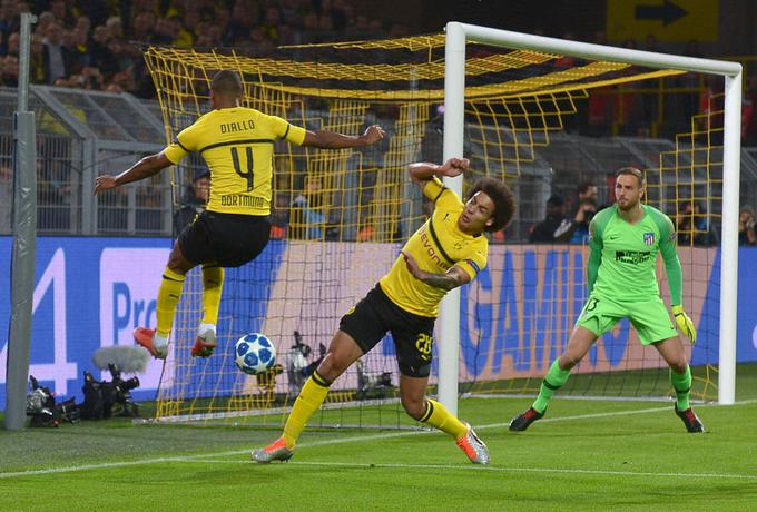 Ko je Jan Oblak nazadnje gostoval v Dortmundu, je leta 2018 izgubil proti Atleticu s kar 0:4. Takrat je barve rumeno-črnih še branil Axel Witsel. | Foto: Guliverimage
