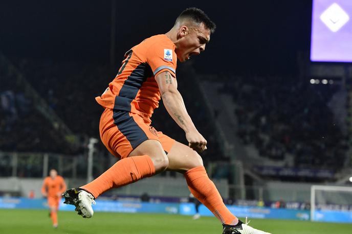 Lautaro Martinez Inter | Lautaro Martinez je še okrepil strelski izkupiček in Interju pristreljal pomembno zmago v Firencah. | Foto Reuters