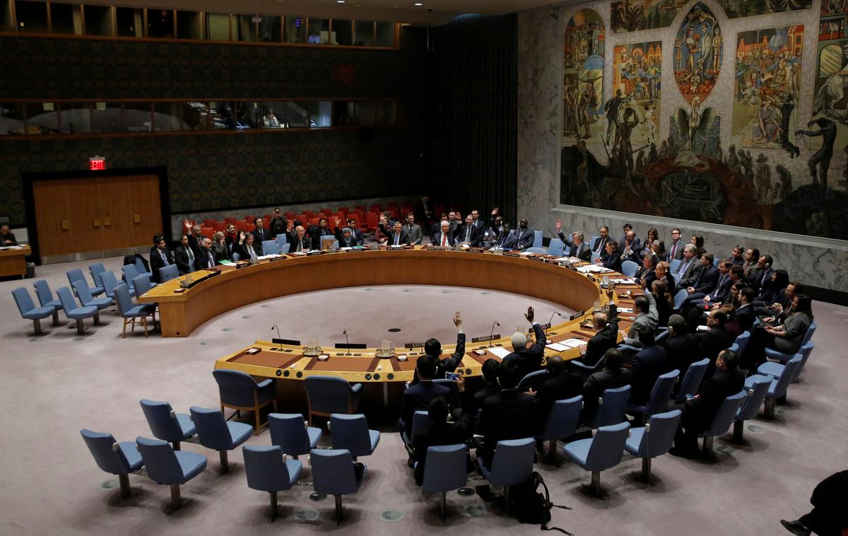 Varnostni svet ZN | Varnostni svet ZN bo imel po programu dela 18. aprila zasedanje o Izraelu in Palestincih, ki bo na ministrski ravni.  | Foto Reuters