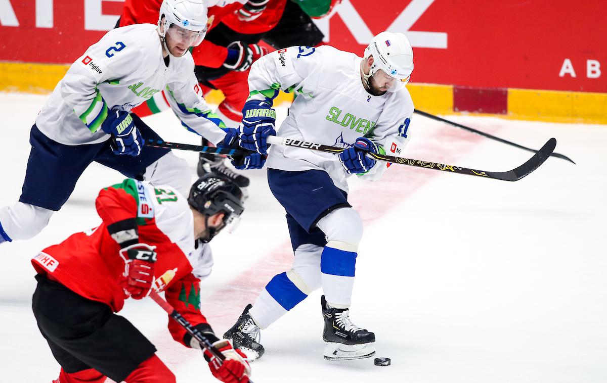 Madžarska Slovenija svetovno prvenstvo v hokeju 2019 | Slovenska hokejska reprezentanca je vknjižila prvo zmago svetovnega prvenstva, za katero je s 6:0 odpravila Madžarsko. | Foto Matic Klanšek Velej/Sportida