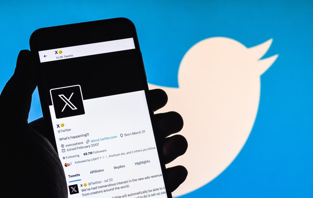 X, Twitter | Bahrke je poudaril še, da gre za interne smernice, ki jih redno pregledujejo in po potrebi spremenijo. Prekinitev oglaševanja na omrežju X je torej začasna. | Foto Shutterstock