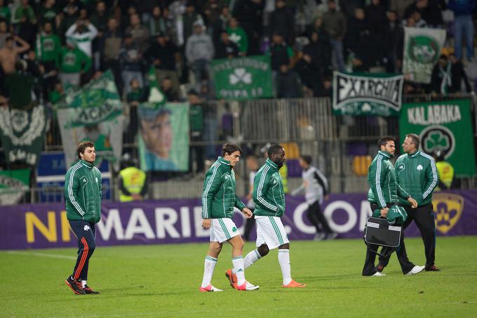 Panathinaikos je leta 2012 pripotoval v Maribor kot favorit, zelenico pa zapuščal sklonjenih glav. | Foto: Matic Klanšek Velej/Sportida