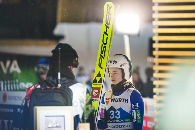 Nika Križnar je imela težave z vidljivostjo. | Foto: Grega Valančič/Sportida