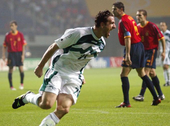 Sebastjan Cimirotić se je leta 2002 na SP v Južni Koreji vpisal med strelce na tekmi s Španijo. | Foto: Reuters