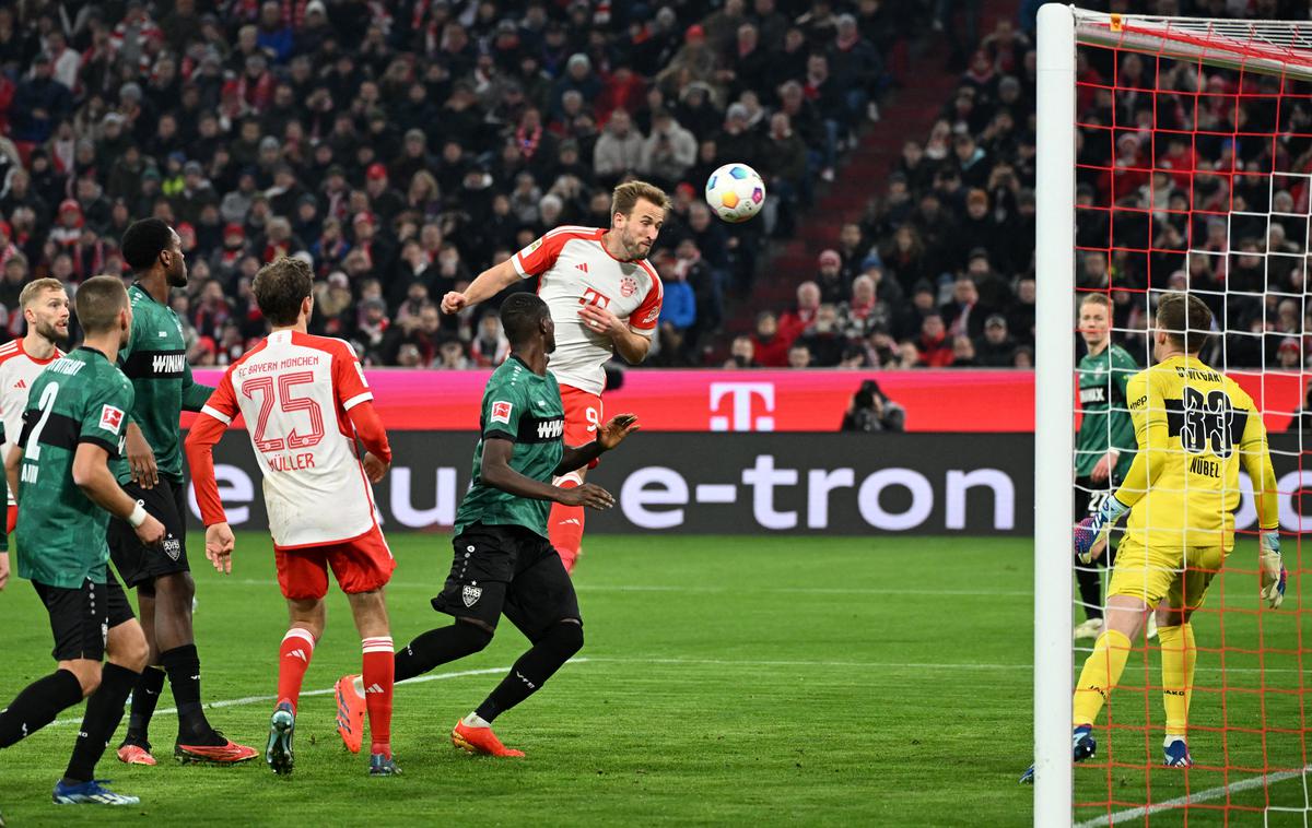Harry Kane | Harry Kane je prispeval dva gola za zmago Bayerna v derbiju kroga s Stoittgartom. | Foto Reuters