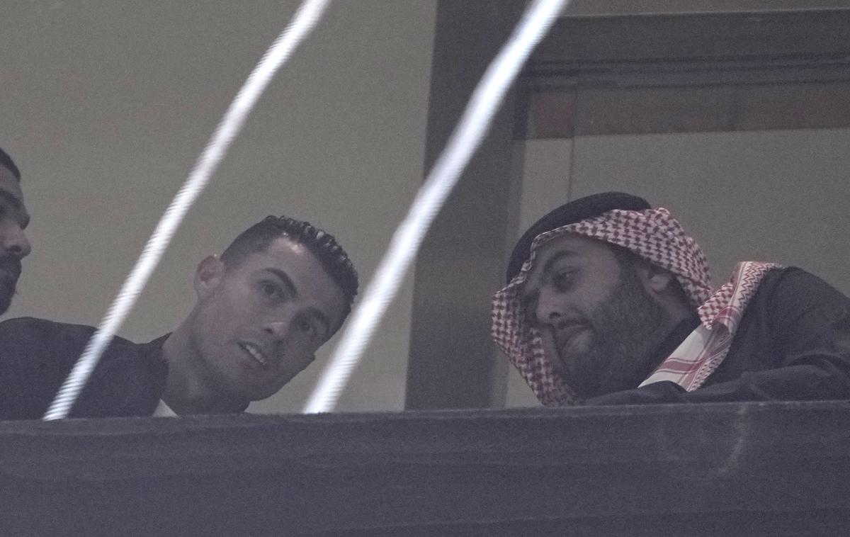 Al Nassr Inter Miami | Cristiano Ronaldo je spremljal dvoboj v Riadu s tribun. | Foto Guliverimage