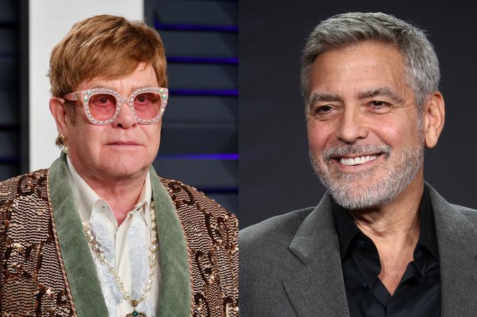 Elton John in George Clooney | Elton John in George Clooney sta zgrožena nad početjem brunejskega sultana, zato pozivata, da ga je treba udariti tam, kjer najbolj boli - po denarnici. | Foto Getty Images