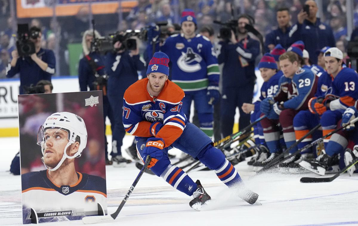 Connor McDavid | Connor McDavid je zmagal na prvem tekmovanju v spretnostih v okviru tekme zvezd v severnoameriški hokejski ligi NHL All-Star Skills 2024. | Foto Guliverimage