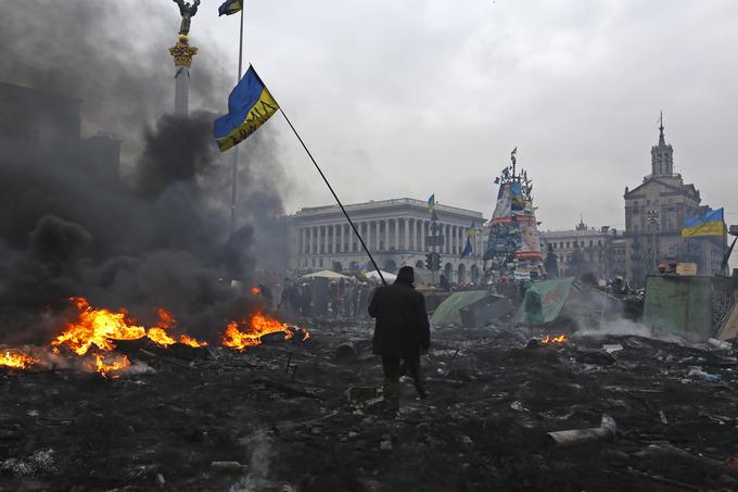 Prizor z evromajdanskih protestov. | Foto: Reuters