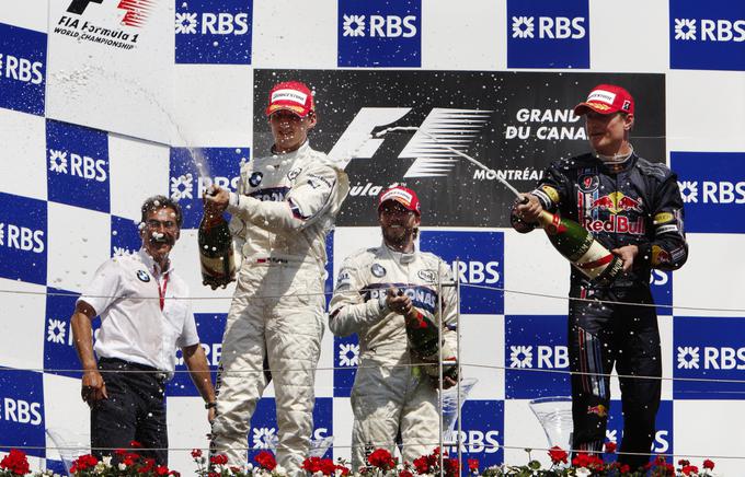 Leto po spektakularni nesreči je Kubica v Montrealu zmagal.. | Foto: Reuters