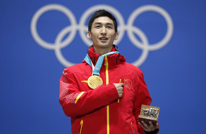 Wu Dajing - edini Kitajec, ki je na igrah v Pjongčangu osvojil zlato kolajno. | Foto: Reuters