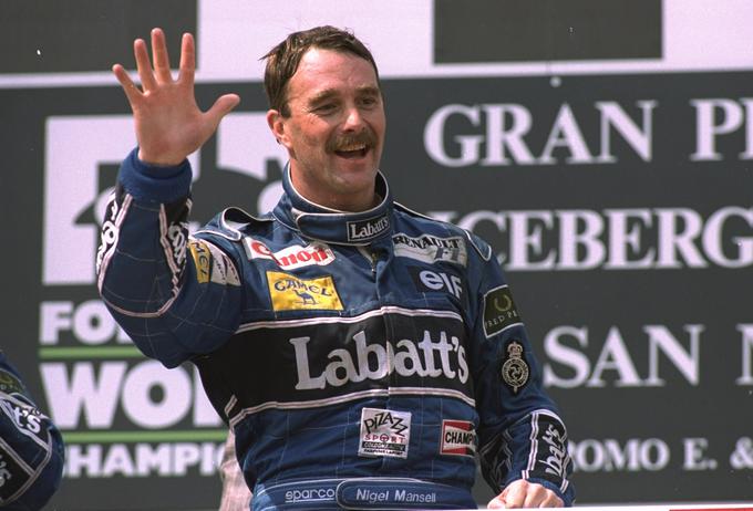 Nigel Mansell je leta 1992 z Williamsom postal tudi svetovni prvak. | Foto: Guliverimage/Getty Images