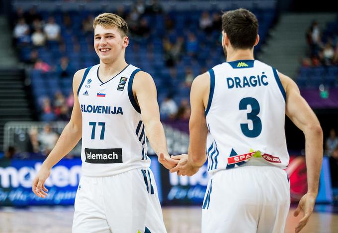 Se vidiva v ligi NBA: Luka Dončić in Goran Dragić. | Foto: Vid Ponikvar