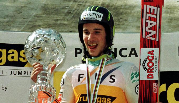 Primož Peterka je 23. marca 1997 kot prvi Slovenec osvojil veliki kristalni globus za skupno zmago. | Foto: 