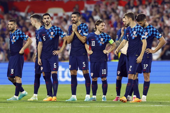 finale lige narodov Hrvaška Španija | To je bila najverjetneje zadnja priložnost, da Luka Modrić s Hrvaško dvigne lovoriko. | Foto Reuters