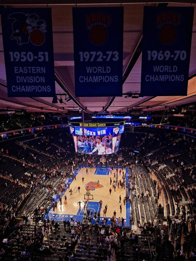 Daleč so šampionska leta Knicksov, a je dvorana vseeno vedno polna. | Foto: Matej Podgoršek