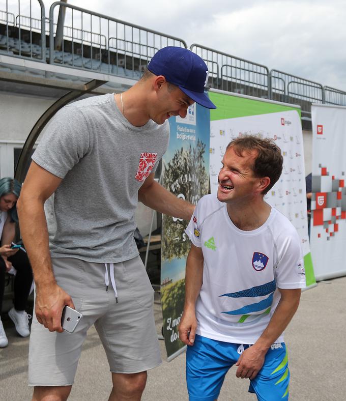 S paraolimpijskim tekačem Sandijem Novakom v Kranju. | Foto: Matic Klanšek Velej/Sportida