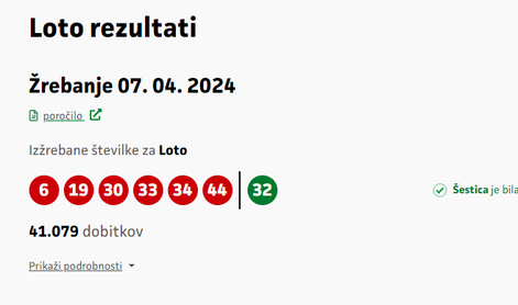 Slovenija ima novega lotomilijonarja