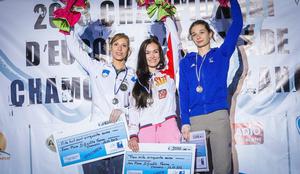 Nova medalja za slovensko plezanje: Markovičeva evropska podprvakinja