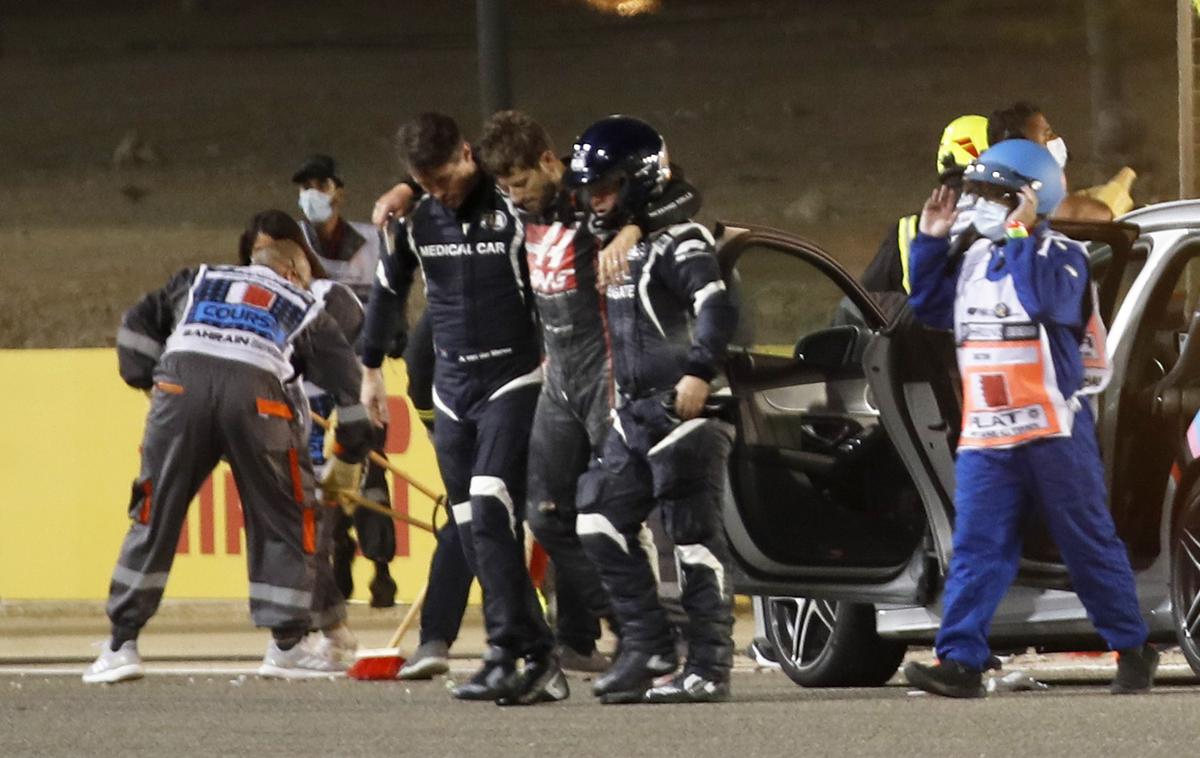 Romain Grosjean nesreča | Foto Reuters