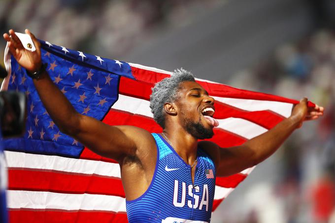 Američan Noah Lyles je pričakovano prišel do naslova svetovnega prvaka v teku na 200 metrov. | Foto: Getty Images